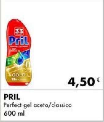 Iper Tosano PRIL Perfect gel aceto/classico 600 ml offerta