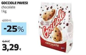 Coop GOCCIOLE PAVESI chocolate 1 kg offerta