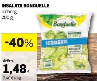 Coop INSALATA BONDUELLE iceberg 200 g offerta