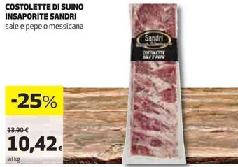 Coop COSTOLETTE DI SUINO INSAPORITE SANDRI offerta