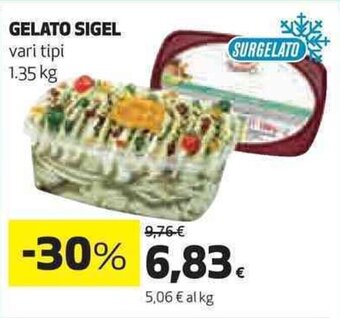 Coop GELATO SIGEL vari tipi 1.35 kg offerta