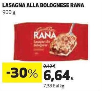 Coop LASAGNA ALLA BOLOGNESE RANA 900 g offerta