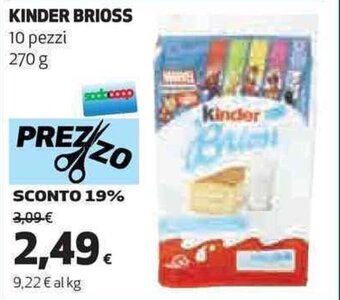 Coop KINDER BRIOSS 10 pezzi 270 g offerta