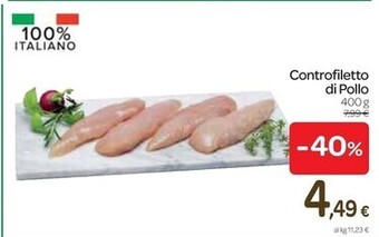 Carrefour Express Controfiletto di pollo offerta