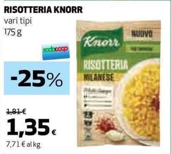 Coop RISOTTERIA KNORR vari tipi 175 g offerta