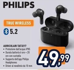 Unieuro Philips auricolari tat3217 offerta