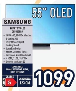 Unieuro Samsung smart tv oled qe55s95ba offerta