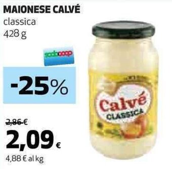 Coop MAIONESE CALVÉ classica 428 g offerta