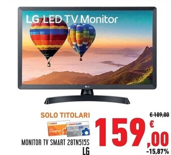 Conad Superstore Lg monitor tv smart 28tn515s offerta