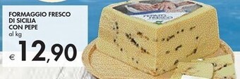 Bennet Formaggio fresco di sicilia con pepe offerta