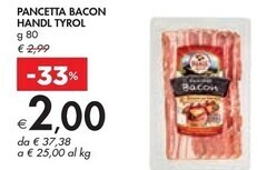 Handl tyrol pancetta bacon