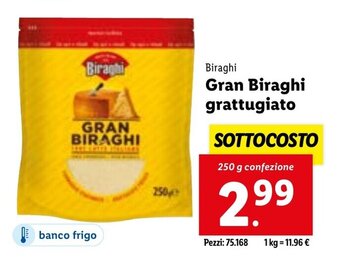 Biraghi Gran Biraghi grattugiato 250 g confezione