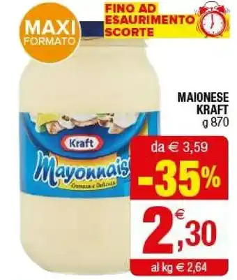 Iperal Kraft Maionese Cremosa E Delicata 870 G offerta