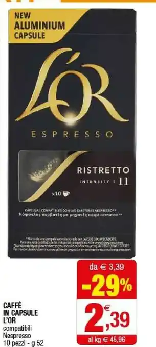 L'or espresso Caffe In Capsule