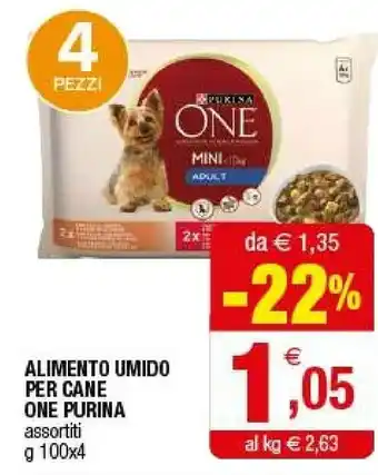 Iperal Purina Alimento Umido Per Cane One offerta