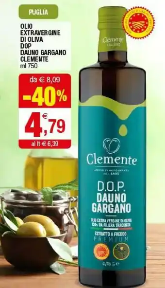 Iperal Clemente Olio Extravergine Di Oliva Dop Dauno Gargano offerta