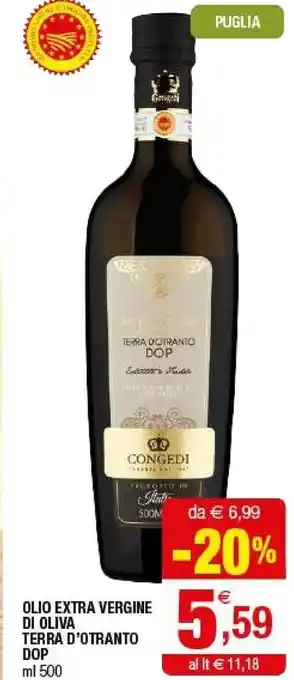 Iperal Terra D'otranto Olio Extravergine Di Oliva Dop offerta