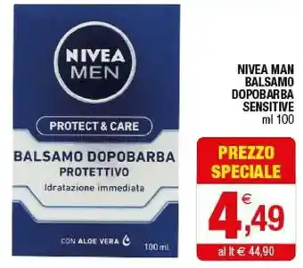Iperal Nivea Balsamo Men Dopobarba Sensitive 100 Ml offerta