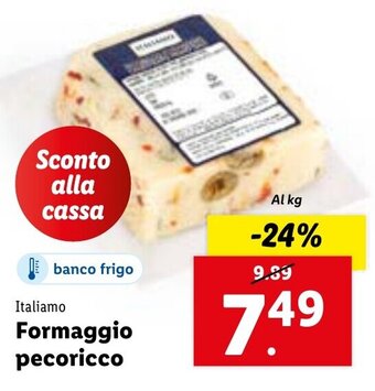 Lidl Italiamo Formaggio pecoricco offerta