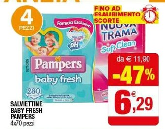 Iperal Pampers Salviettine Baby Fresh offerta