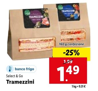 Lidl Select & Go Tramezzini offerta