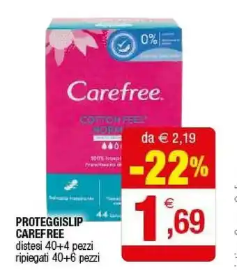 Iperal Carefree Proteggislip Distesi/ Ripiegati Cotton Free Normali offerta