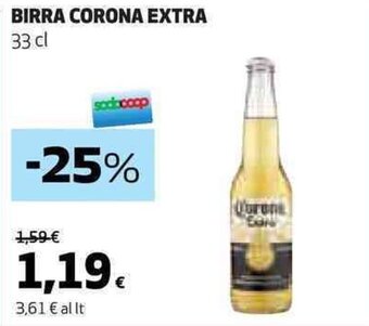 Coop BIRRA CORONA EXTRA 33 cl offerta