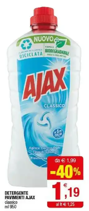 Iperal Ajax Detergente Pavimenti Classico offerta