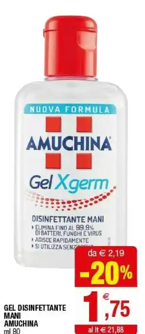 Iperal Amuchina Gel Disinfettante Mani offerta