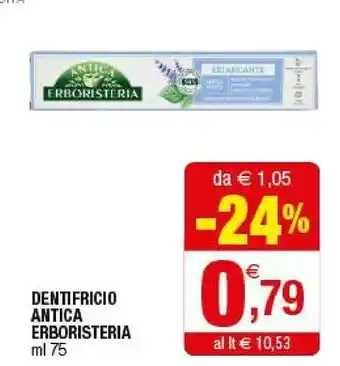 Iperal Antica Erboristeria Dentifricio Sbiancante 75 Ml offerta