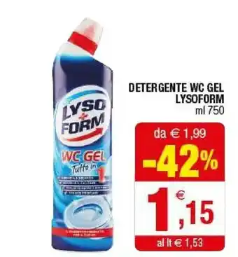 Iperal Lysoform Detergente Wc Gel Tutto In 1 offerta