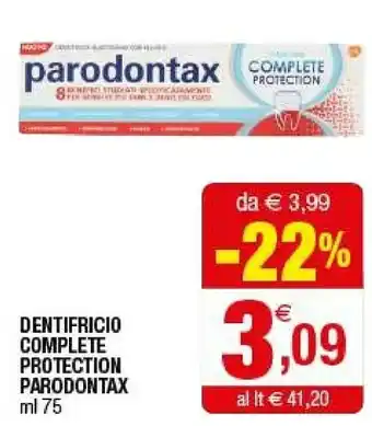 Iperal Parodontax Dentifricio Complete Protection 75 Ml offerta