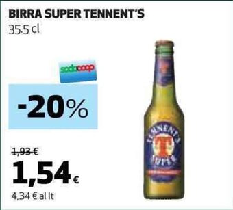 Coop BIRRA SUPER TENNENT'S 35.5 cl offerta