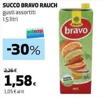 Coop SUCCO BRAVO RAUCH gusti assortiti 1.5 litri offerta