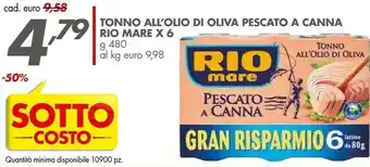 Italmark Rio Mare Tonno All'olio Di Oliva Pescato A Canna offerta