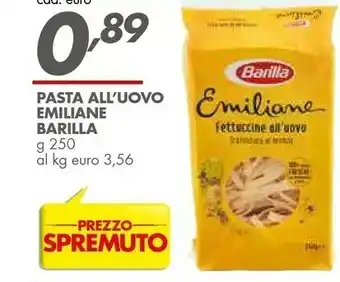 Italmark Barilla Pasta All'uovo Emiliane offerta