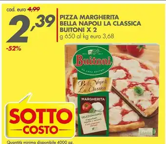Italmark Buitoni Pizza Margherita Bella Napoli La Classica offerta
