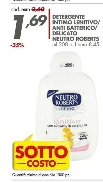 Italmark Neutro Roberts Detergente Intimo Lenitivo / Anti Batterico / Delicato offerta
