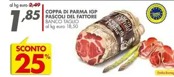Italmark Pascoli Del Fattore Coppa Di Parma Igp offerta