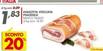 Italmark Pancetta Steccata Piacenza offerta