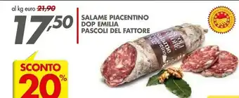 Pascoli Del Fattore Salame Piacentino Dop Emilia