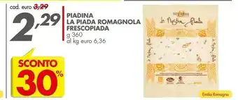 Italmark Frescopiada Piadina La Piada Romagnola offerta