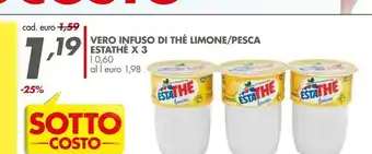 Italmark Estathé Vero Infuso Di The Limone / Pesca offerta