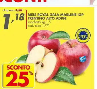 Italmark Mele Royal Gala Marlene Igp offerta