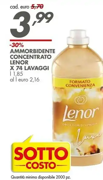 Italmark Lenor Ammorbidente Concentrato 74 Lavaggi offerta