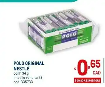 Metro Nestlè Polo Original offerta