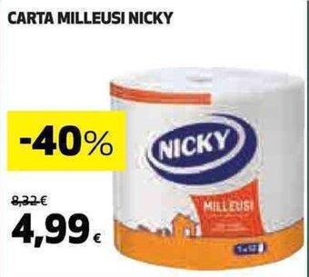 Coop CARTA MILLEUSI NICKY offerta