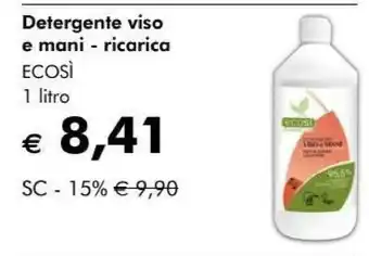 NaturaSì Detergente Viso E Mani offerta