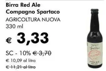 Agricoltura Nuova Birra Red Ale Compagno Spartaco