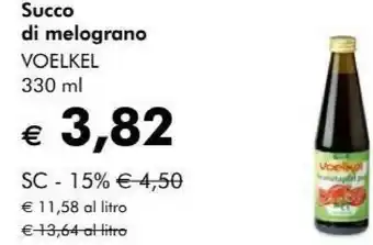 NaturaSì Voelkel Succo Di Melograno offerta